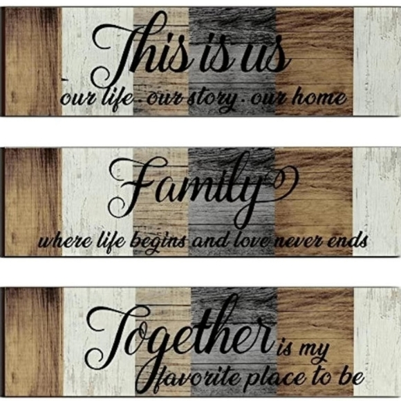 Chabby Chic Wood Plaque Home Wall Decor✨️ - Picture 2 of 5